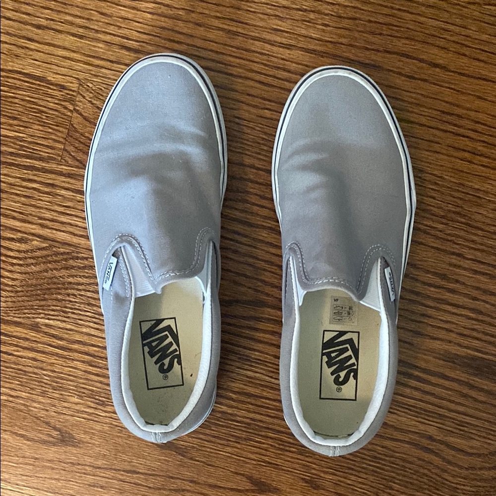 Vans women's Gray Slip-On Shoes